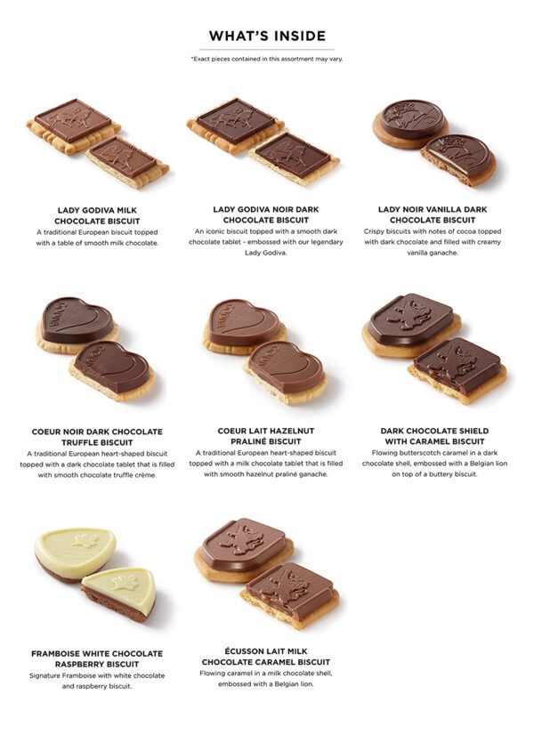 Godiva Chocolatier Assorted Chocolate Box of Biscuits, 32 pc. - Image 4