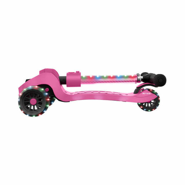 Jetson Saturn 3 Wheel Light-up Folding Kick Scooter Pink - Image 3