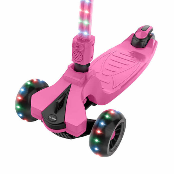 Jetson Saturn 3 Wheel Light-up Folding Kick Scooter Pink - Image 5