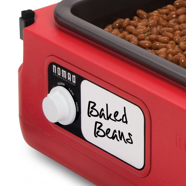 6-Quart Traveling Slow Cooker, Red - Image 4