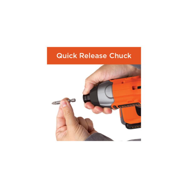 20-Volt MAX* Lithium-Ion Cordless Impact Driver, BDCI20C - Image 7
