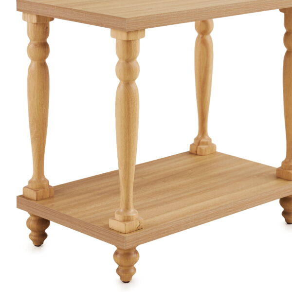My Texas House Wood Side Table, Light Oak - Image 9