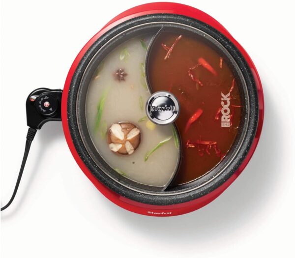 Dual-Sided 3.2-Quart Hot Pot Electric Food Makers, normal, Red - Image 4
