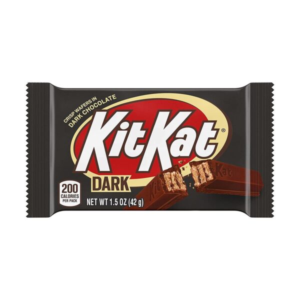 KIT KAT Dark Chocolate Wafer Candy Bars, Individually Wrapped, 1.5 oz Bulk Box (24 Count) - Image 3