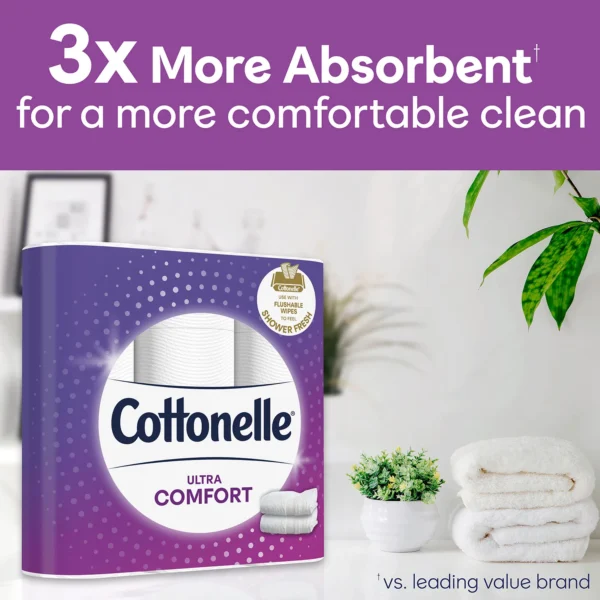 Cottonelle Ultra ComfortCare Toilet Paper (36 Mega Rolls, 268 sheets/roll) - Image 5