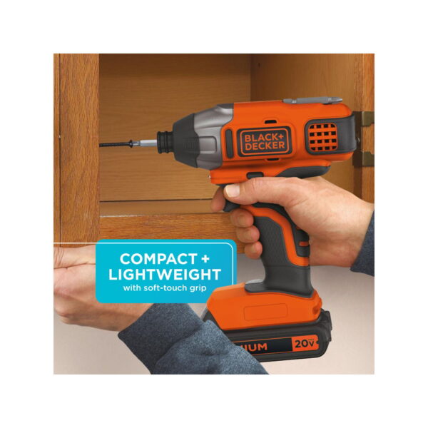 20-Volt MAX* Lithium-Ion Cordless Impact Driver, BDCI20C - Image 8