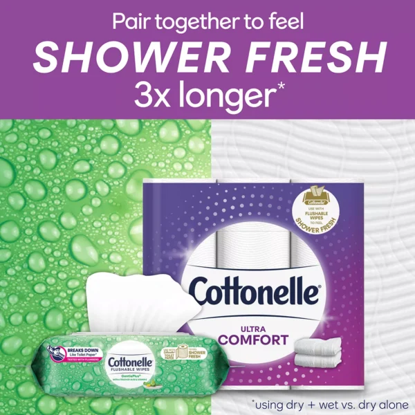 Cottonelle Ultra ComfortCare Toilet Paper (36 Mega Rolls, 268 sheets/roll) - Image 3