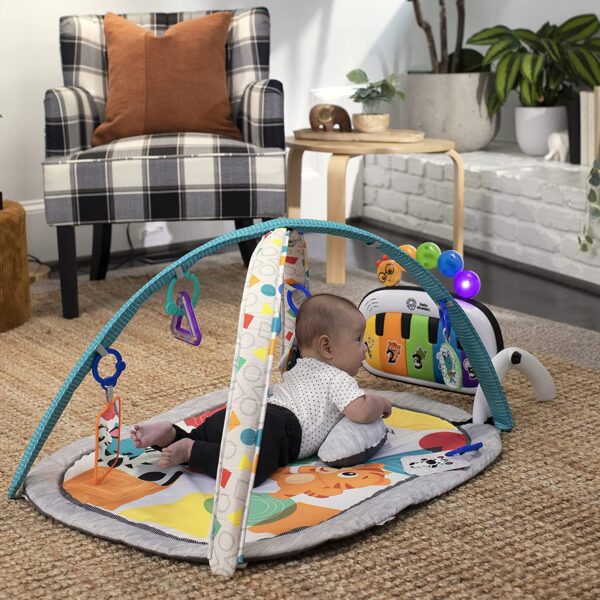 Baby Einstein 4-in-1 Kickin  Tunes Music and Language Play Gym and Piano Tummy Time Activity Mat - Image 5
