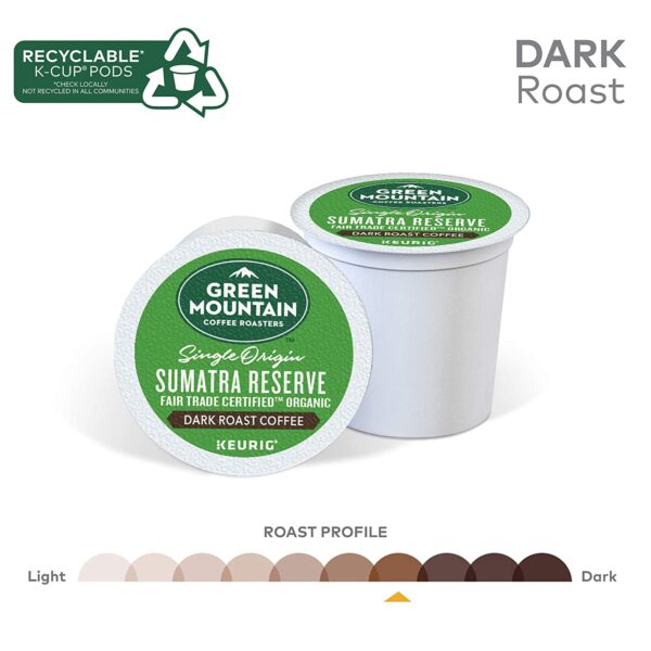 Green Mountain Coffee Roasters Sumatra Reserve, Single-Serve Keurig K-Cup Pods, Dark Roast Coffee, 96 Count - Image 7