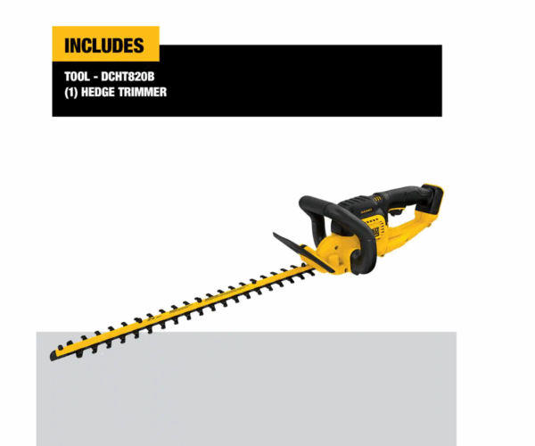 DCHT820B 20V MAX Cordless Battery Powered Hedge Trimmer (Tool Only) - Image 6