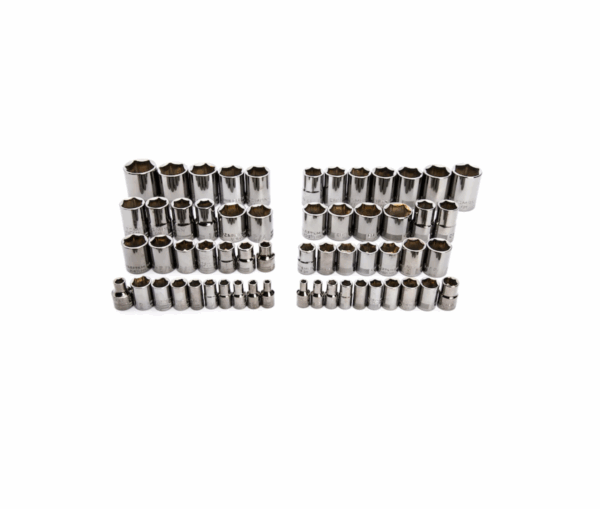 CMMT12035 150-Piece Standard (SAE) and Metric Combination Gunmetal Chrome Mechanics Tool Set (1/4-in; 3/8-in) - Image 6