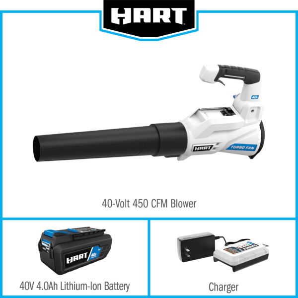 40-Volt 120 MPH at 450 CFM 450 CFM Battery Powered Axial Blower Kit, (1) 4.0 Ah Lithium-Ion Battery - Image 8