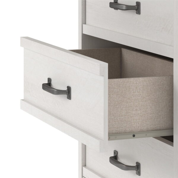 Gardens Rustic Ranch 5 Drawer Dresser, Ivory Oak - Image 6