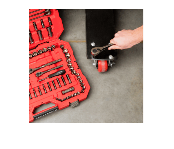 CMMT12035 150-Piece Standard (SAE) and Metric Combination Gunmetal Chrome Mechanics Tool Set (1/4-in; 3/8-in) - Image 8