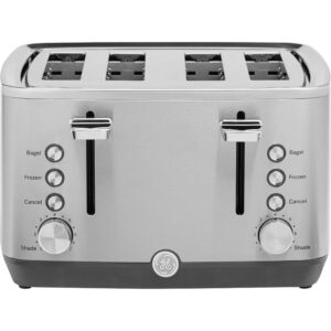 GE 4-Slice Stainless Steel 1500-Watt Toaster