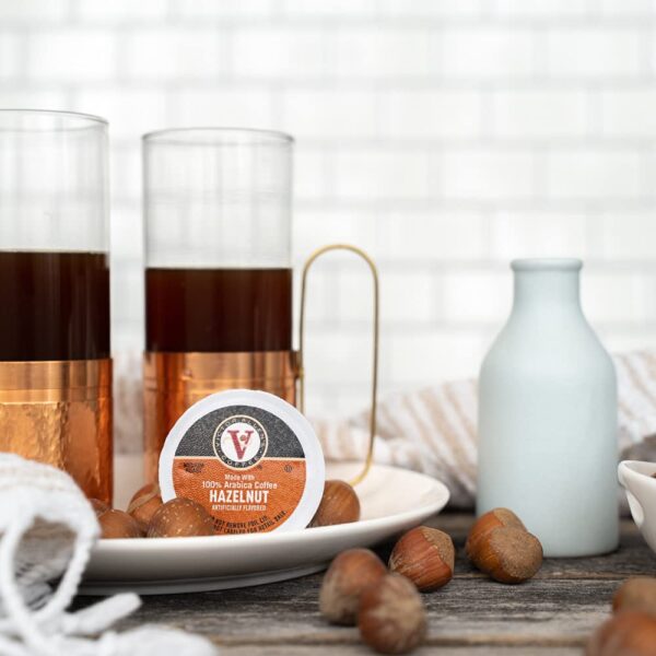 Victor Allen s Coffee Hazelnut Blend, Flavored Medium Roast, 80 Count Single Serve Coffee Pods for Keurig K-Cup Brewers - Image 7