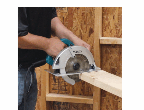 5007F 7-1/4 in. 15 Amp Corded Circular Saw with Dust Port 2 LED Lights 24T Carbide Blade - Image 8