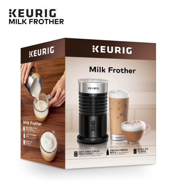 Standalone Frother Works Non-Dairy Milk, Hot and Cold Frothing, 6 Oz, Black - Image 11