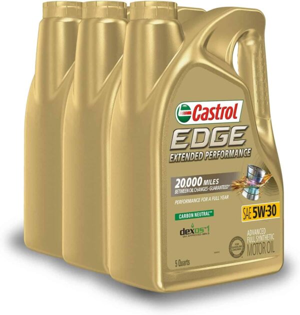 Castrol Edge Extended Performance 5W-30 Advanced Full Synthetic Motor Oil, 5 Quarts, Pack of 3 - Image 11