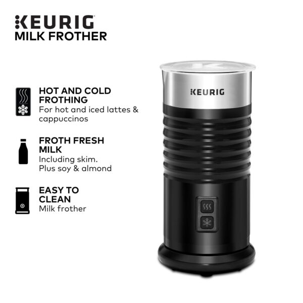 Standalone Frother Works Non-Dairy Milk, Hot and Cold Frothing, 6 Oz, Black - Image 10