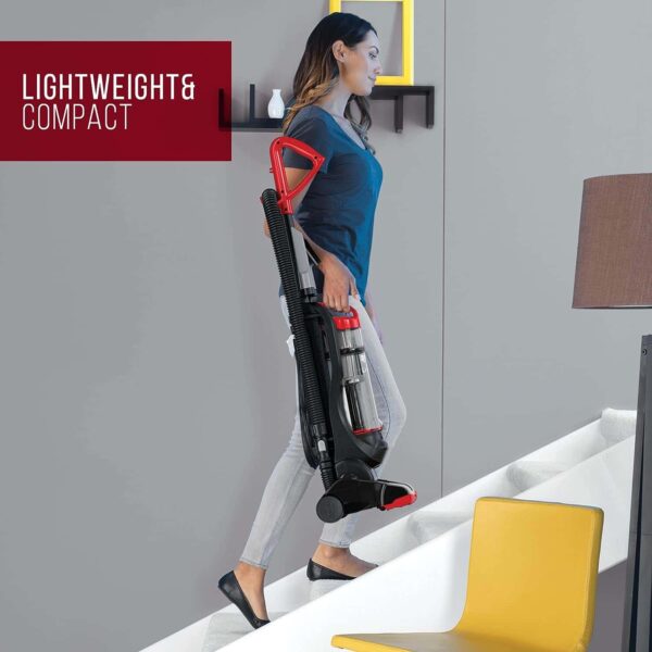 Dirt Devil Endura Lite Bagless Vacuum Cleaner, Small Upright for Carpet and Hard Floor, Lightweight, UD20121PC, Red - Image 2
