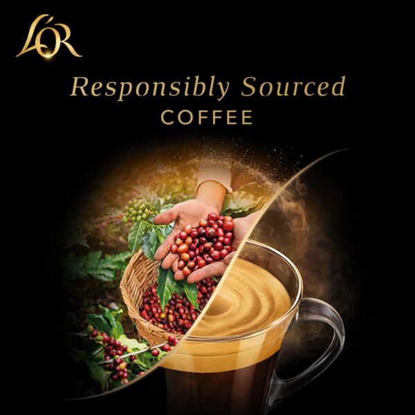 L OR Espresso Capsules, 100 Count Colombia, Single-Serve Aluminum Coffee Capsules Compatible with the L OR BARISTA System   Nespresso Original Machines - Image 7