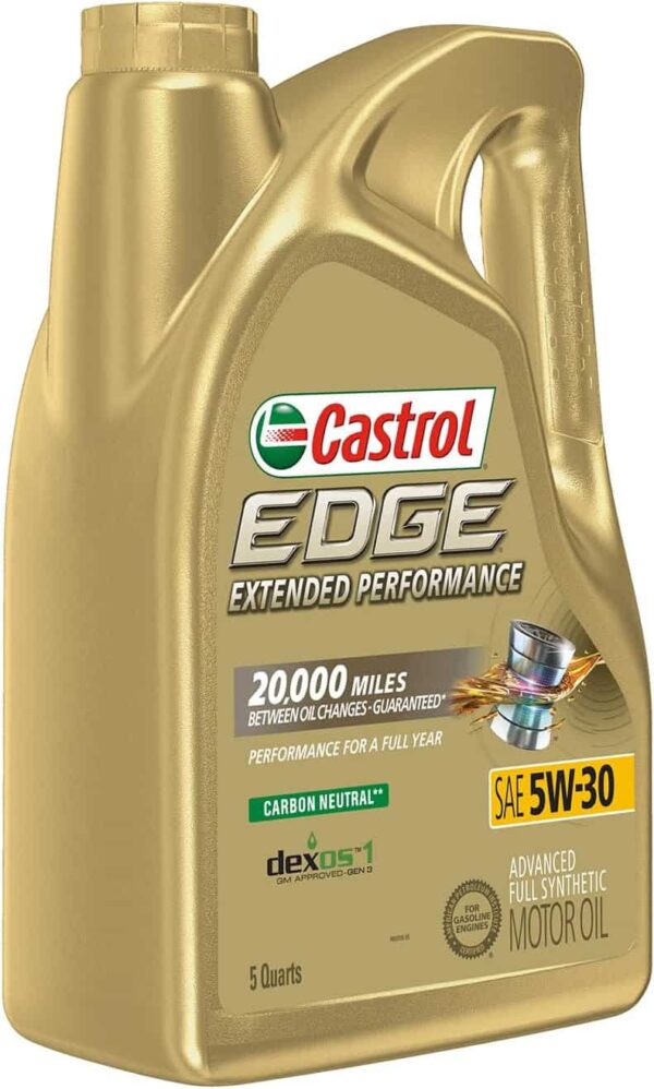 Castrol Edge Extended Performance 5W-30 Advanced Full Synthetic Motor Oil, 5 Quarts, Pack of 3 - Image 12