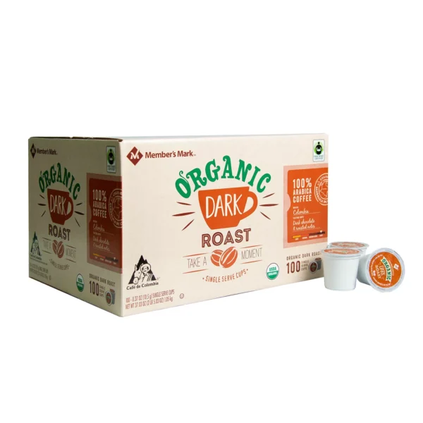 Member s Mark Organic Dark Roast Coffee (100 Single-Serve Cups) - Image 2