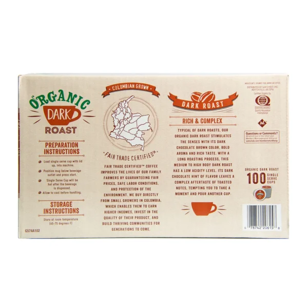 Member s Mark Organic Dark Roast Coffee (100 Single-Serve Cups) - Image 5