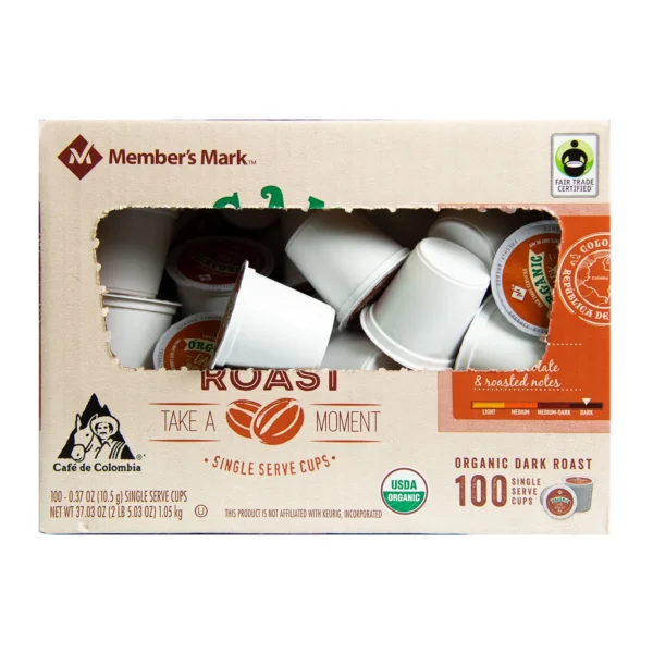 Member s Mark Organic Dark Roast Coffee (100 Single-Serve Cups) - Image 4
