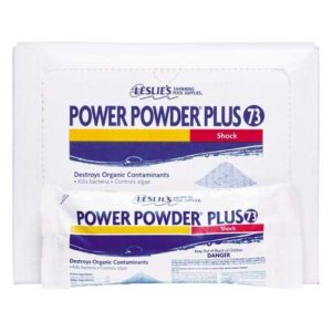 Leslie s Power Powder Plus Flagship Pool Shock and Super-Chlorinator, 1lb   12 Pack