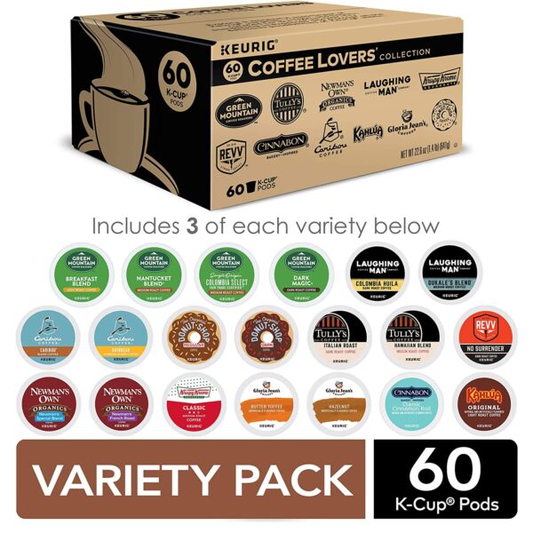 Keurig Coffee Lovers Collection, Single-Serve Coffee K-Cup Pods Sampler, 60ct - Image 3