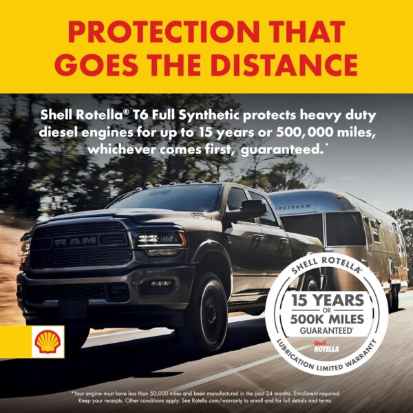 Shell Rotella T6 (3 1 Gal): Full Synthetic 5W-40 Diesel Oil, Bulk Value - Image 9