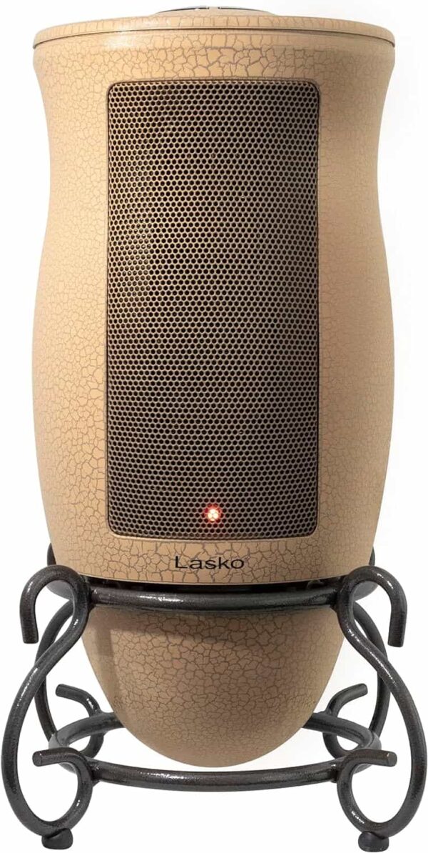Designer Series Ceramic Space Heater-Features Oscillation, Remote, and Built-in Timer, Beige - Image 2