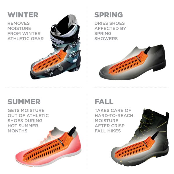 DryGuy Travel Dry DX Boot Dryer and Shoe Dryer, Orange - Image 2