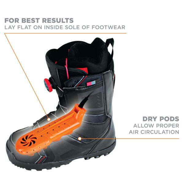 DryGuy Travel Dry DX Boot Dryer and Shoe Dryer, Orange - Image 6