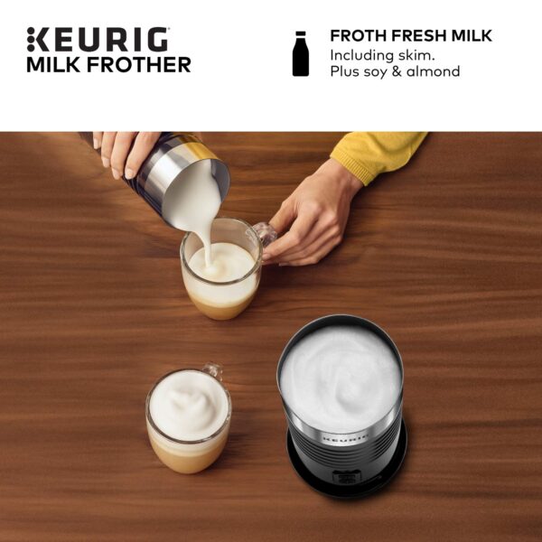 Standalone Frother Works Non-Dairy Milk, Hot and Cold Frothing, 6 Oz, Black - Image 7