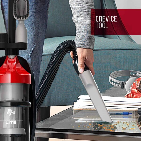 Dirt Devil Endura Lite Bagless Vacuum Cleaner, Small Upright for Carpet and Hard Floor, Lightweight, UD20121PC, Red - Image 5