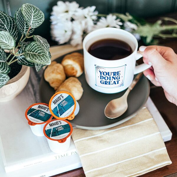 Maud s Kona Coffee Blend (Kona Coast), 100ct. Solar Energy Produced Recyclable Single Serve Medium Dark Roast Kona Coffee Pods ?C 100% Arabica Coffee California Roasted, Kona K Cup Compatible - Image 9