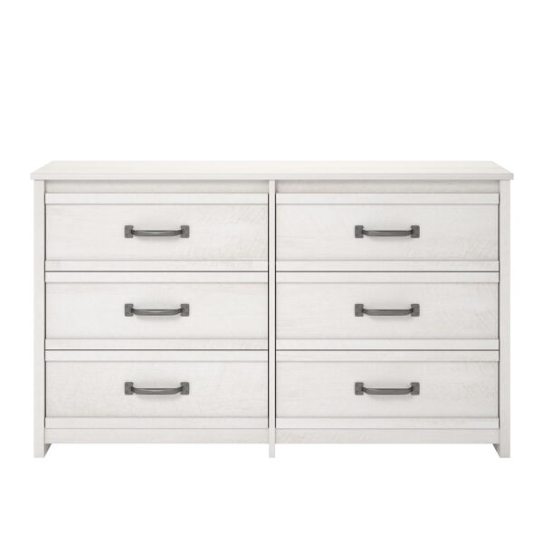 Gardens Rustic Ranch 6 Drawer Dresser, Ivory Oak - Image 4