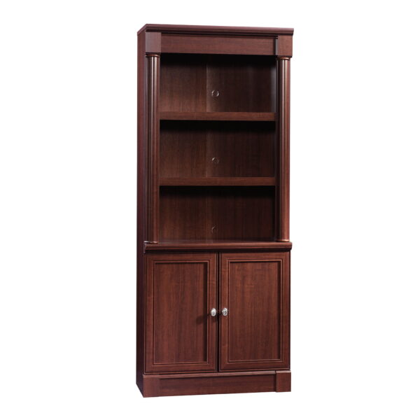 Library Bookcase with Doors, Select Cherry Finish - Image 3