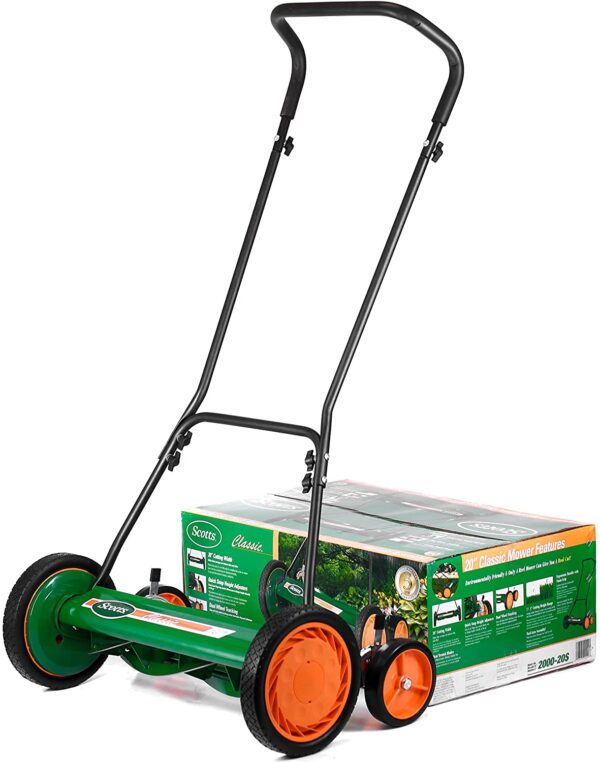 Outdoor Power Tools 2000-20S 20-Inch 5-Blade Classic Push Reel Lawn Mower, Green - Image 8
