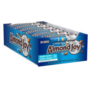 ALMOND JOY Coconut And Almond Chocolate Candy, Bulk, Gluten Free, Individually Wrapped, 1.61 oz Bars (36 Count)