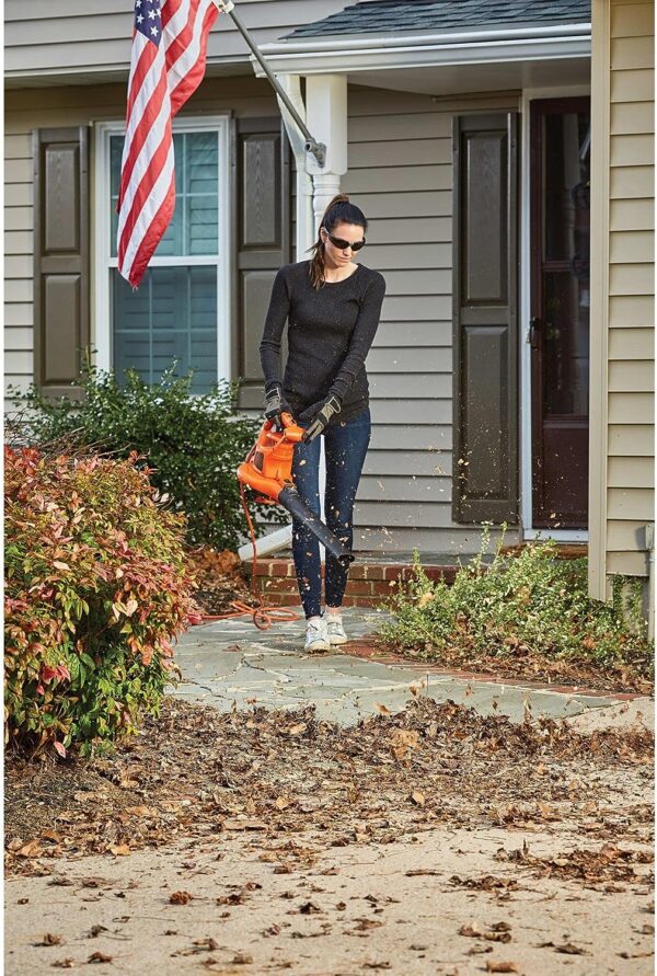 Electric Leaf Blower, Leaf Vacuum and Mulcher 3 in 1, 250 mph Airflow, 400 cfm Delivery Power, Reusable Bag Included, Corded (BEBL7000) - Image 8