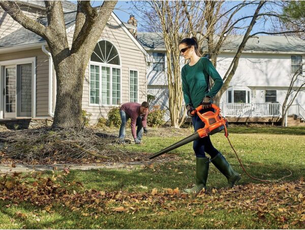 Electric Leaf Blower, Leaf Vacuum and Mulcher 3 in 1, 250 mph Airflow, 400 cfm Delivery Power, Reusable Bag Included, Corded (BEBL7000) - Image 7