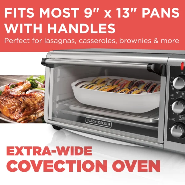 TO3250XSB 1500 W 8-Slice Stainless Steel Toaster Oven with Broiler - Image 2
