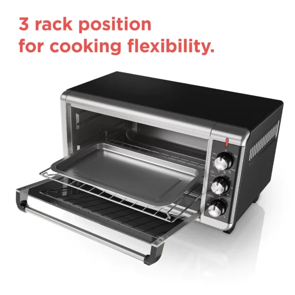 TO3250XSB 1500 W 8-Slice Stainless Steel Toaster Oven with Broiler - Image 4