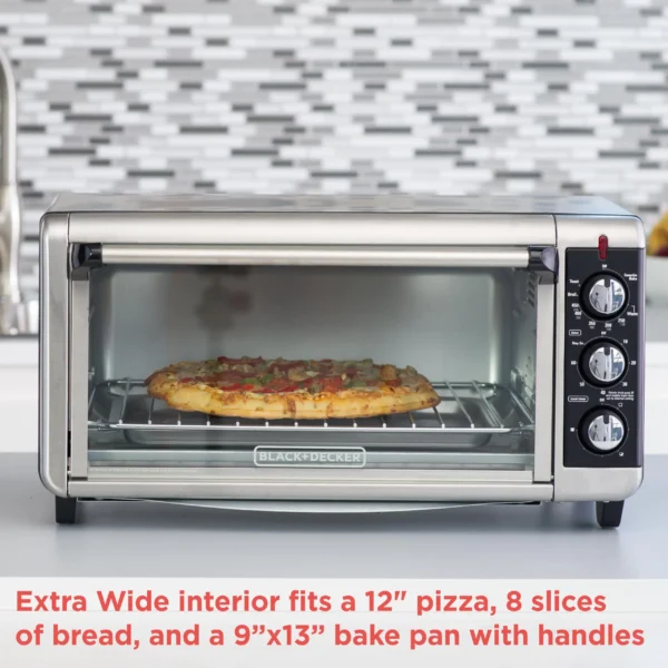 TO3250XSB 1500 W 8-Slice Stainless Steel Toaster Oven with Broiler - Image 6