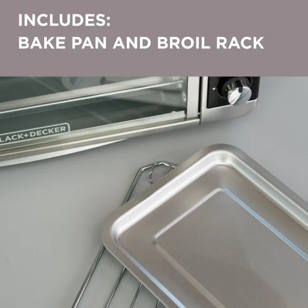 TO3250XSB 1500 W 8-Slice Stainless Steel Toaster Oven with Broiler - Image 7
