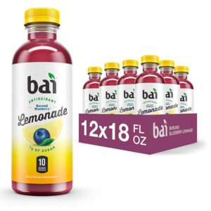 Bai Flavored Water, Burundi Blueberry Lemonade, Antioxidant Infused Drinks,12 Count